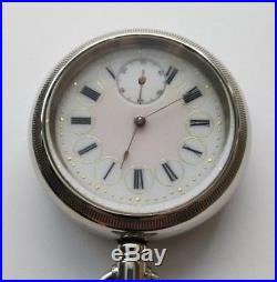 Waltham 18S 17 jewel P. S. Bartlett Fancy dial two-tone glass back display case
