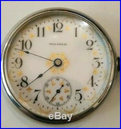 Waltham 18S P. S. Bartlett fancy dial 17 jewels adjusted (1900) oresilver case