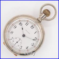 Waltham 18-Size 17-Jewel Antique Pocket Watch, Deer / Stag Motif, Keeps Time