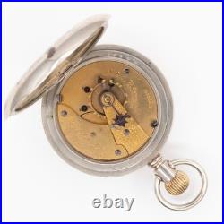 Waltham 18-Size 17-Jewel Antique Pocket Watch, Deer / Stag Motif, Keeps Time