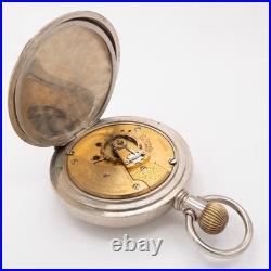 Waltham 18-Size 17-Jewel Antique Pocket Watch, Deer / Stag Motif, Keeps Time