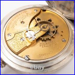Waltham 18-Size 17-Jewel Antique Pocket Watch, Deer / Stag Motif, Keeps Time