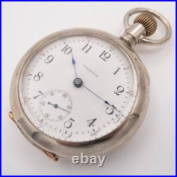 Waltham 18-Size 17-Jewel Antique Pocket Watch, Deer / Stag Motif, Keeps Time