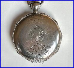 Waltham 18s 11j KW KS Heavy 10 Sided Coin Silver Case 1872 Runs