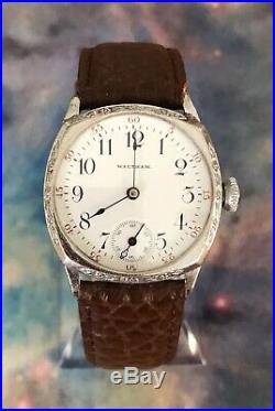 Waltham 1901 RR Dial 15 Jewel Illinois Cased Refurbed 0 Size Vintage Watch Nice
