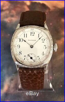 Waltham 1901 RR Dial 15 Jewel Illinois Cased Refurbed 0 Size Vintage Watch Nice