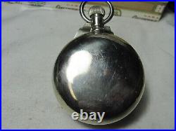 Waltham 1905,18 sz, works, nickel case, exc overall, western picture back of case