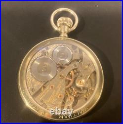 Waltham 23 jewel size 16 Display Case Pocket watch