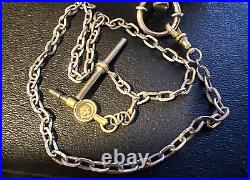 Waltham 5oz coin silver Hunter Case size 18 Pocket Watch 1876. With 18in chain