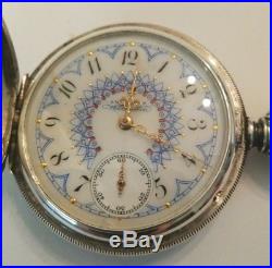 Waltham 6 size. Great fancy dial 13 jewels GREAT silver hunter case restored