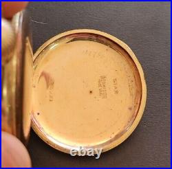 Waltham 9j Pocket Watch Model 1908 Grade No 1609 Size 16s Hunting Case Working
