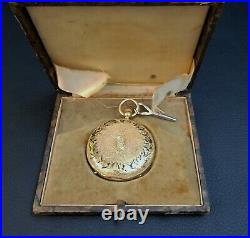 Waltham Appleton Tracy Pocket Watch 18Kt Gold Hunting Case Circa 1871 Civil War