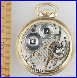 Waltham Crescent St. U&D indicator pocket watch, 16 size, 21 jewels, YGF case