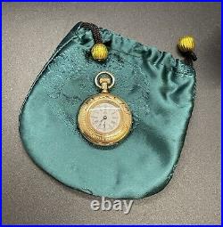 Waltham Gold Filled Ladies Pocket Watch Working Condition