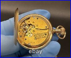 Waltham Gold Filled Ladies Pocket Watch Working Condition