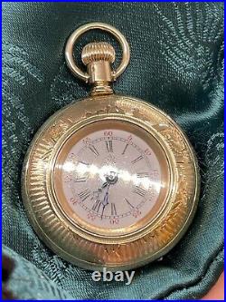 Waltham Gold Filled Ladies Pocket Watch Working Condition