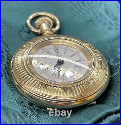 Waltham Gold Filled Ladies Pocket Watch Working Condition