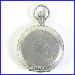 Waltham Hunter 13j Pocket Watch in Waltham Coin Silver Case Size 6s Circa 1888