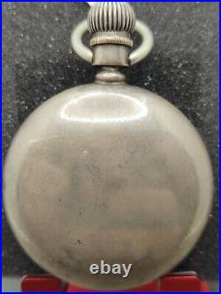 Waltham Model 1883 Grade 81 Pocket Watch 18s 15j Running Coin Silver Case