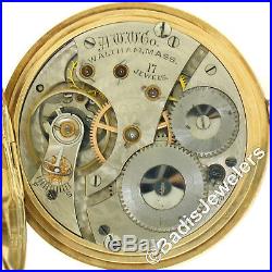 Waltham No. 625 17j Hand Wind Pocket Watch 14k Gold ROY Hunter Case 100% Working