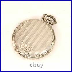 Waltham Pocket Watch 12 Size 17 Jewel in 14K White Gold Filled Case MX1288