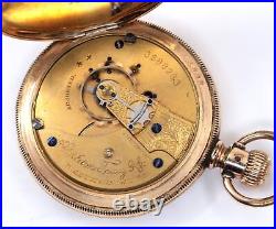 Waltham Pocket Watch 18 Size 15j A&T Keystone GF Case CH181