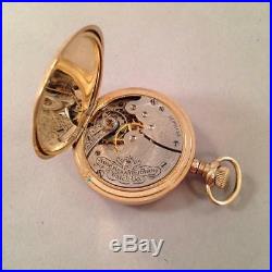 Waltham Pocket Watch 7j Size 0s 20 year GF case Runs Leaf Motif Engraved