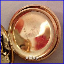 Waltham Pocket Watch 7j Size 0s 20 year GF case Runs Leaf Motif Engraved