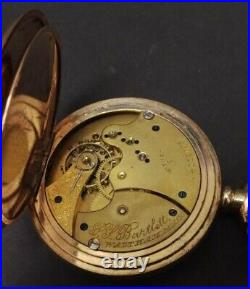 Waltham Pocket Watch Gold Filled hunter case, P. S. Bartlett 15 jewel & Chain