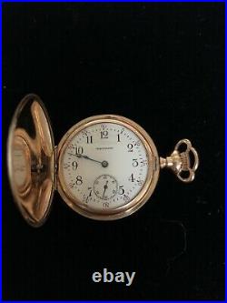 Waltham Pocket Watch Model 1907, Grade 165, 0s 15j Engraved Hunter Case