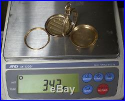 Waltham Riverside 14 K Solid Gold Hunter Pocket Watch Case Only 65838-1 Dbw