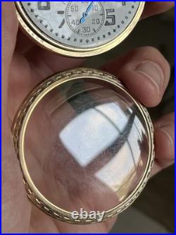 Waltham Riverside Pocket Watch (GF Case) Running Free Shipping