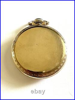 Waltham Riverside Pocket Watch (GF Case) Running Free Shipping
