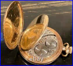 Waltham Riverside size 12 Hunter case gold filled Pocket Watch