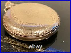 Waltham Riverside size 12 Hunter case gold filled Pocket Watch