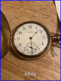 Waltham Seven Jewels in Wadsworth 20 Year Pocket Watch Gold Filled Case Vintage