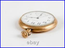 Waltham Seven Jewels in Wadsworth 20 Year Pocket Watch Gold Filled Case Vintage