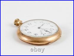 Waltham Seven Jewels in Wadsworth 20 Year Pocket Watch Gold Filled Case Vintage