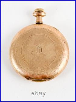 Waltham Seven Jewels in Wadsworth 20 Year Pocket Watch Gold Filled Case Vintage
