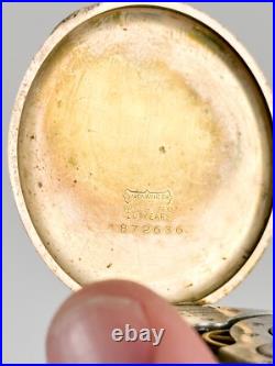 Waltham Seven Jewels in Wadsworth 20 Year Pocket Watch Gold Filled Case Vintage
