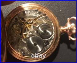 Waltham Small O Size Pocket Watch 25 Yr Gold Filled Hunting Case 15j C. 1904