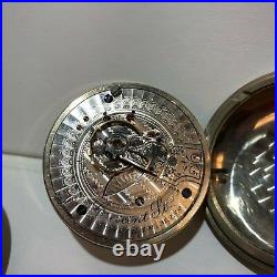 Waltham Vintage 17 Jewel Pocket Watch Silver Nickel Case