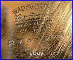 Waltham open face pocket watch, 15j, 44.5mm, ygf, Wadsworth 20yr case