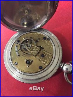Waltham pocket watch, 1872, 15 Jewel, 18 Size, 4.0 Oz. Coin Case