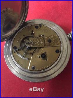 Waltham pocket watch, 1872, 15 Jewel, 18 Size, 4.0 Oz. Coin Case