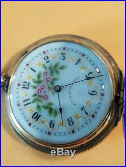 Waltham royal 8s GREAT fancy dial 13 jewels gold filled case restored very nice