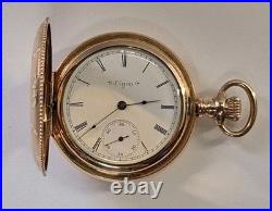 Working Antique 1899 Elgin 206 Model 2 Pocket Watch. Gold Filled