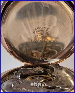 Working Antique 1899 Elgin 206 Model 2 Pocket Watch. Gold Filled