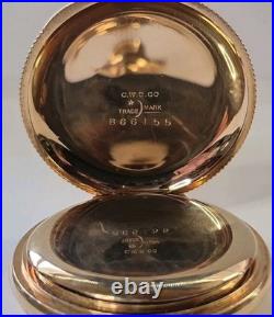 Working Antique 1899 Elgin 206 Model 2 Pocket Watch. Gold Filled