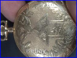 Working Antique 1920 Elgin 314 Pocket Watch Gold Filled Case